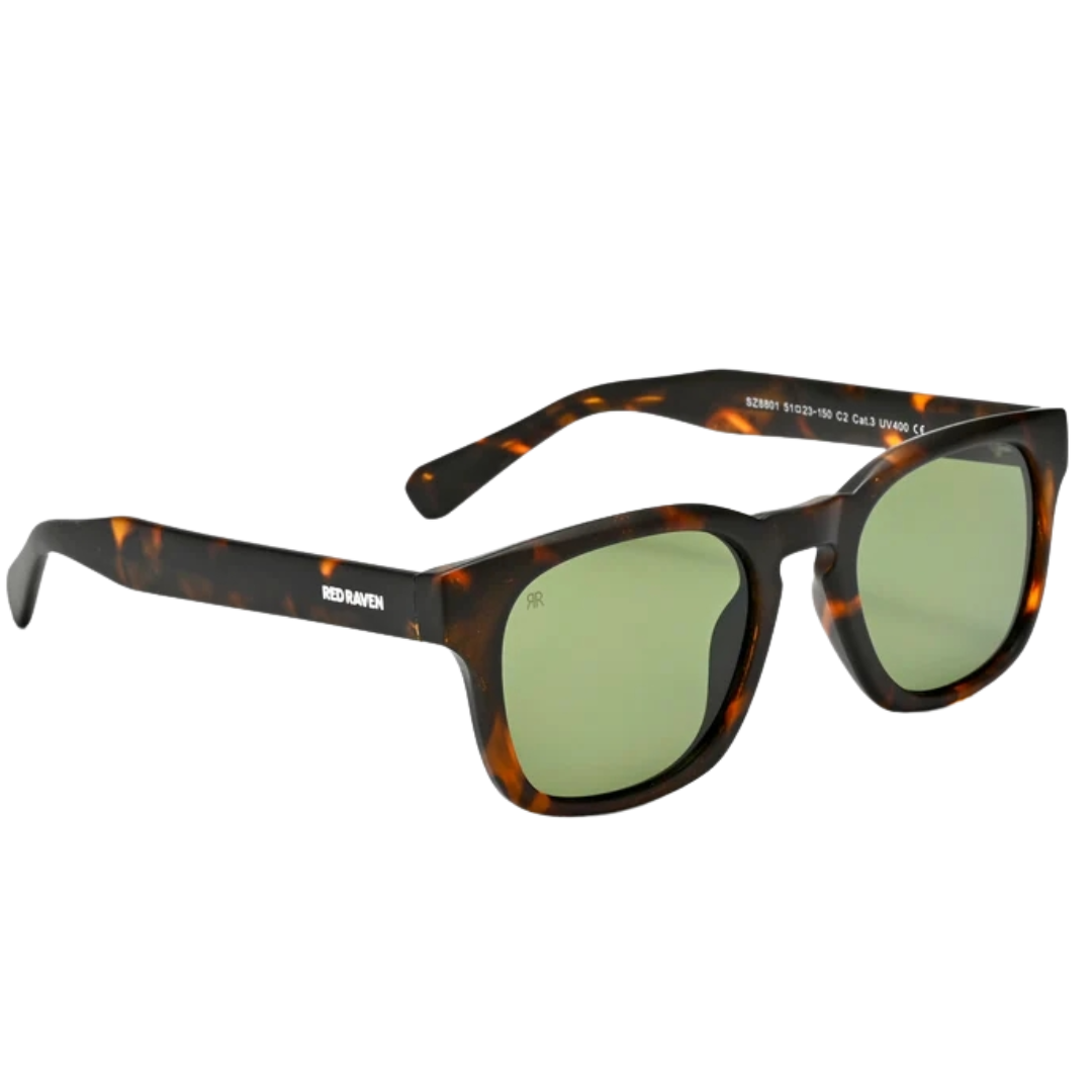RED RAVEN FRANK TORTOISE GREEN